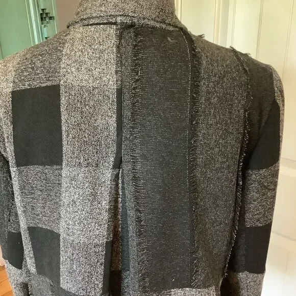 ColdWater Creek Black & Gray Patchwork Jacket 🐱👤🤍🖤 - Picture 6 of 8